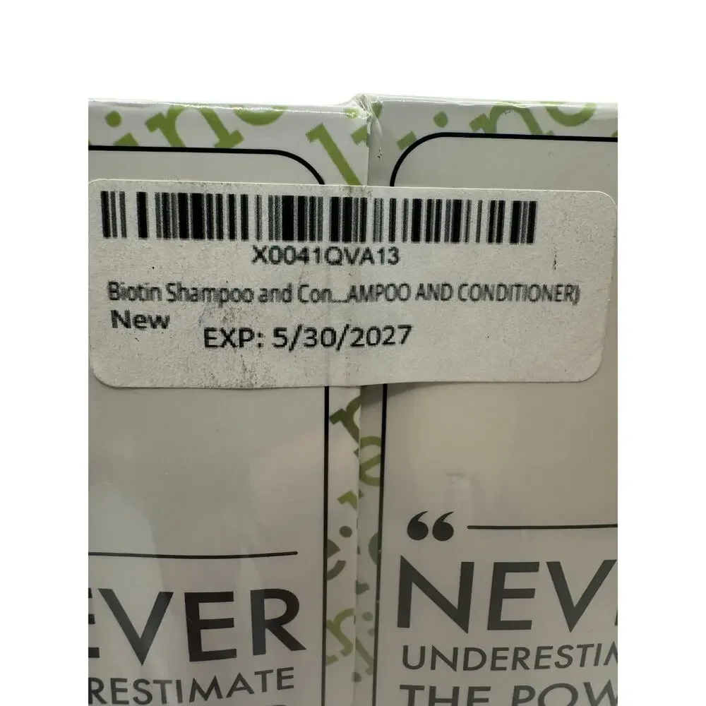Re:line Paisle Botanics Biotin Thickening 2 in 1 Shampoo and Conditioner NWB